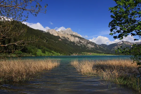 Alpy - jezioro w Austrii — Zdjęcie stockowe