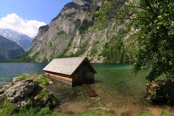 Jezioro Königssee w Alpy Bawarskie — Zdjęcie stockowe