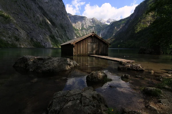 Konigsee lake in Bavarian alps — Stock Photo, Image