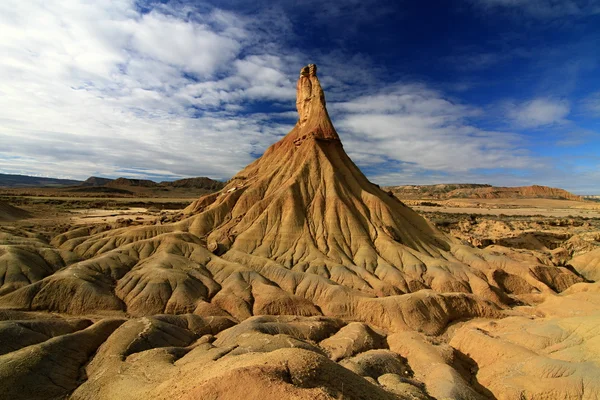 Hiszpania - "bardenas reales" — Zdjęcie stockowe