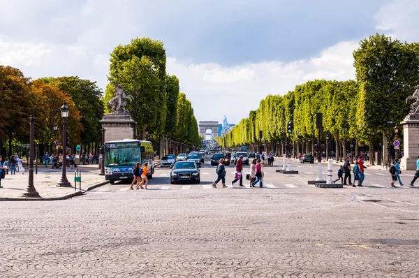 Paris Champs Elysee street — Stockfoto