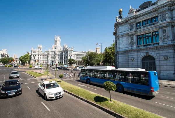 Plaza de cibeles v Madridu — Stock fotografie