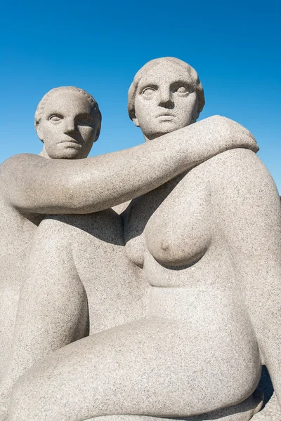 Vigeland sculptuur vrouw — Stockfoto