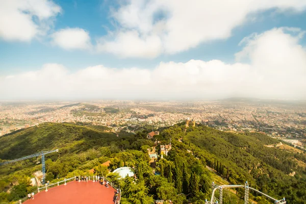 View of barcelona from Tibidabo — Stock Photo, Image