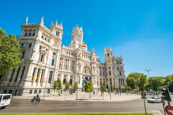 Plaza de la Cibeles en Madrid España — Foto de Stock