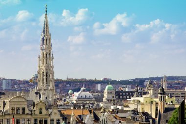 Brussels city view clipart
