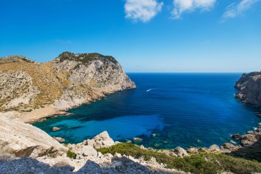 Balear Adaları Mallorca sahil Blue lagoon