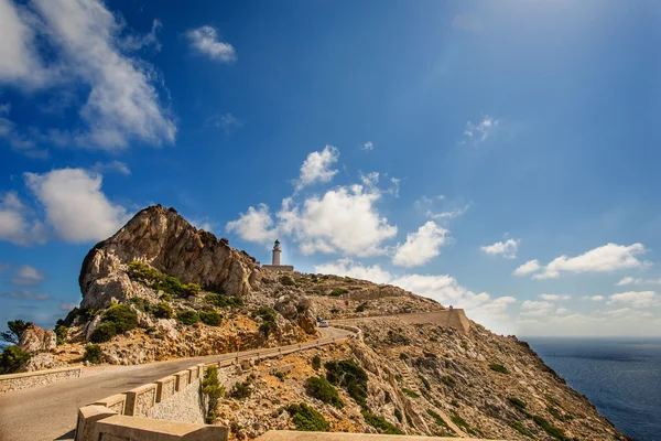 Formentor 灯塔在马略卡岛，西班牙 — 图库照片