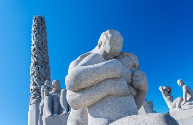 heykeller, şık park oslo Norveç