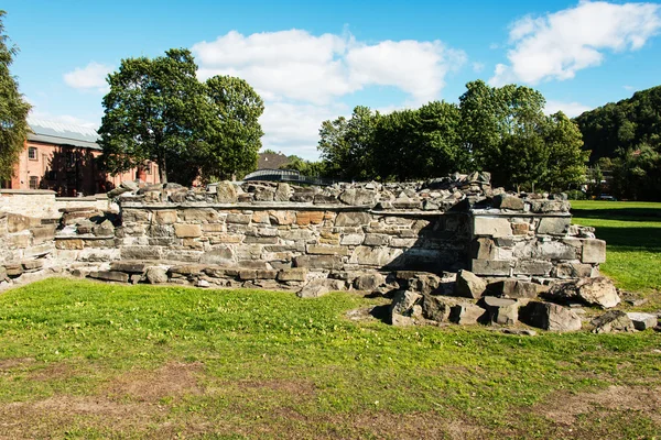 The ruins of Mariakirken St Mary's church — Stock Photo, Image