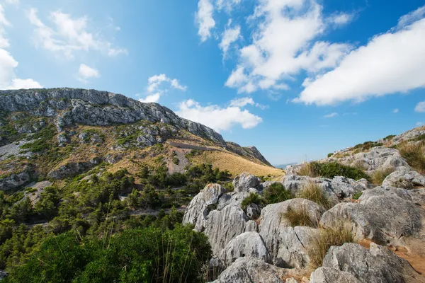 Mallorca bjergudsigt Spanien - Stock-foto