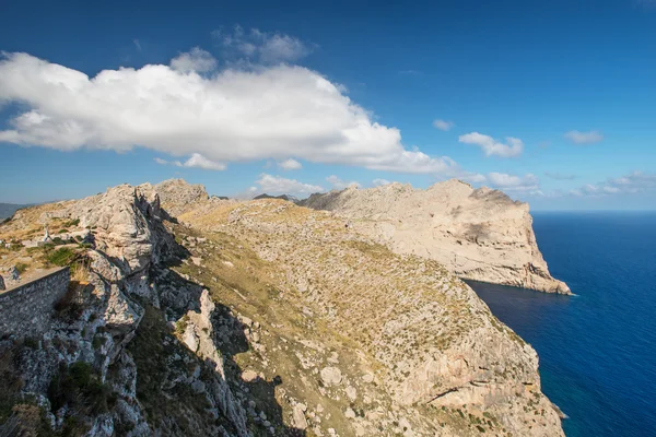 Mys formentor pobřeží Mallorky — Stock fotografie