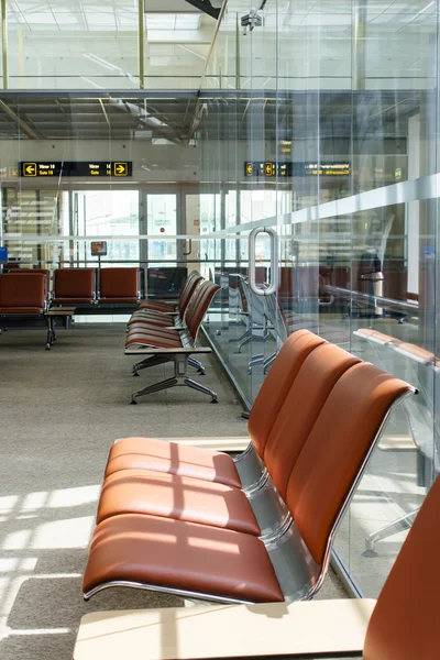 Aeroporto interno - Posti a sedere all'aeroporto — Foto Stock