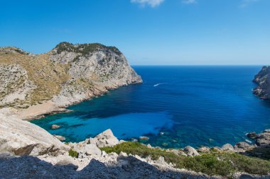 Sahil yakınındaki cape formentor mallorca, İspanya
