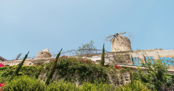 Moinho de vento em Maiorca Espanha — Fotografia de Stock