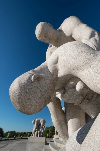 Vigeland park rzeźby oszczędności człowieka — Zdjęcie stockowe