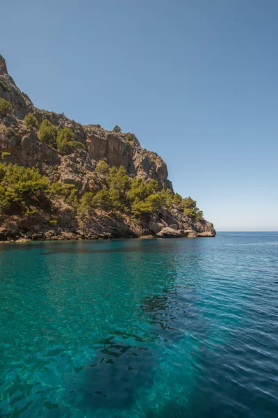 Moře u pobřeží ostrova mallorca, Baleárské ostrovy — Stock fotografie