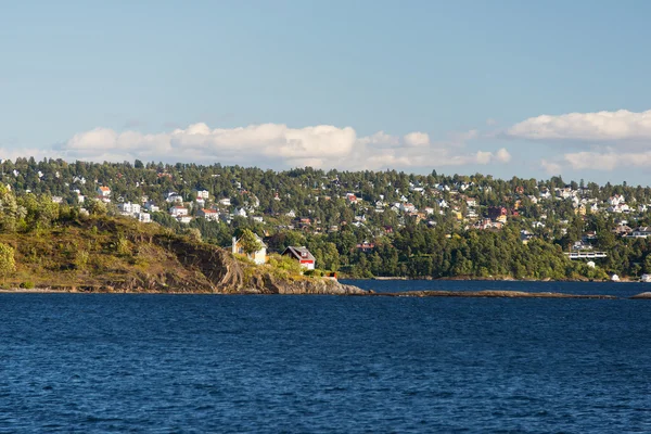 Oslo panorama fiyort dan — Stok fotoğraf