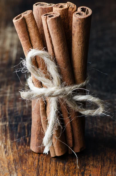 Cinnamon sticks tied — Stock Photo, Image