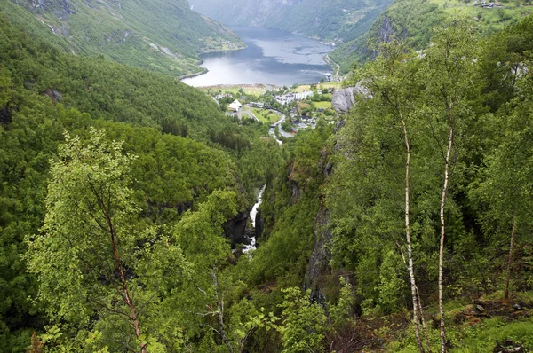 Geiranger fiordo Norvegia — Foto Stock