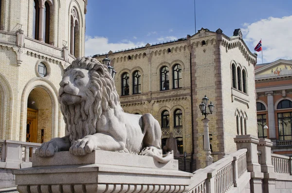 Norska Stortinget Stortinget i oslo — Stockfoto