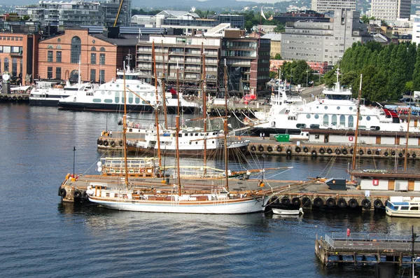 Vista sul porto di Oslo — Foto Stock