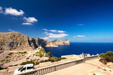 Sahil yakınındaki cape formentor mallorca İspanya