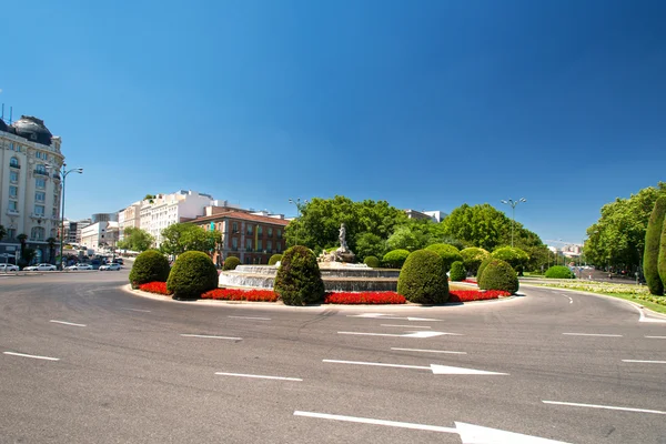 Plaza con fuente Neptun — Foto de Stock