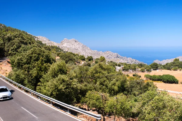 Berget motorväg på mallorca — Stockfoto