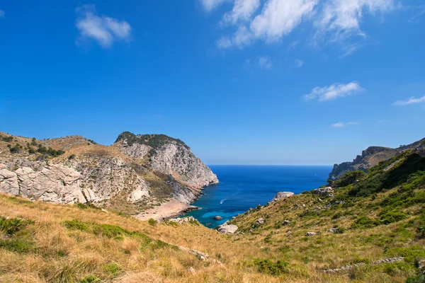 Coast of Mallorca boat — Stock Photo, Image