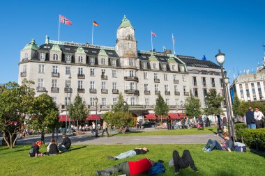 Oslo Norveç 'teki Grand Hotel