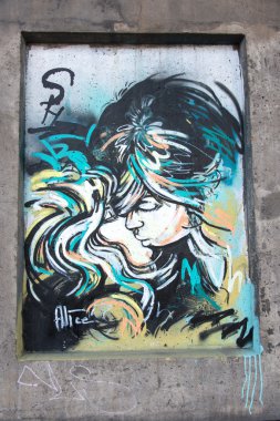 Street art by C215 alice clipart