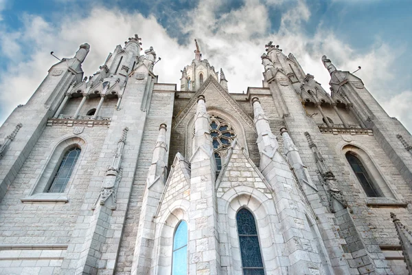 Vista de la catedral de Barcelona España — Foto de Stock