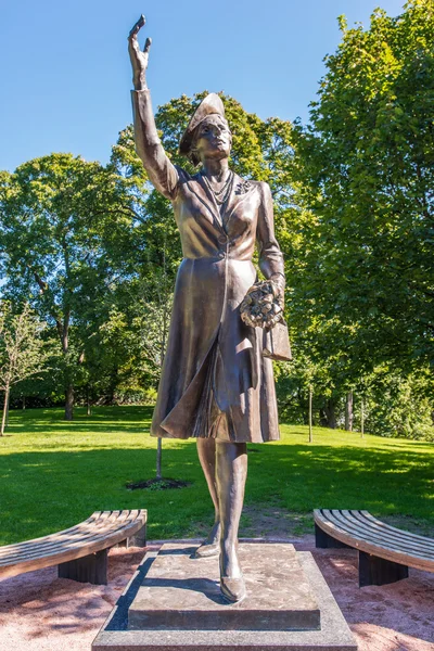 Księżniczka Marta statua w slotsparken oslo — Zdjęcie stockowe