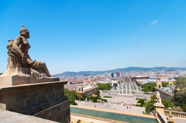 Barcelona 'nın hava görüntüsü
