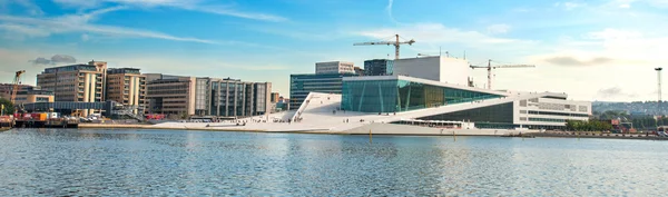 Oslo opera binası Norveç Panorama görünüm — Stok fotoğraf