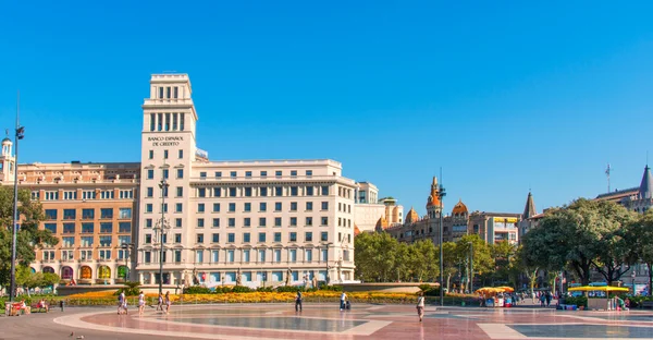 Banesto gebouw in barcelona — Stockfoto