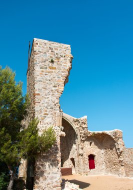 İspanya harabelerde Kalesi, tossa de mar