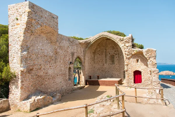 Theater in fortress at Tossa de Mar — Stock Photo, Image