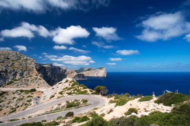 yola yakın cape formentor Adası İspanya