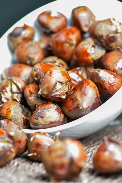 Castagne fritte — Foto Stock