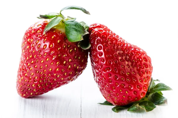 Two strawberries — Stock Photo, Image