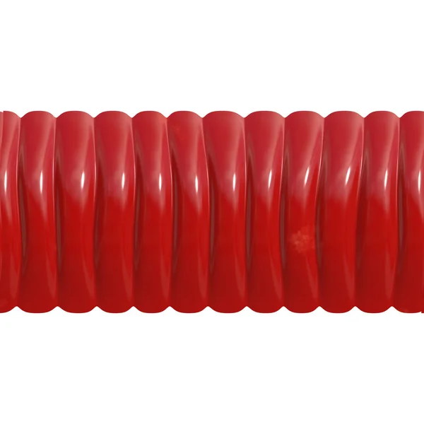 Tubo rojo acanalado — Foto de Stock