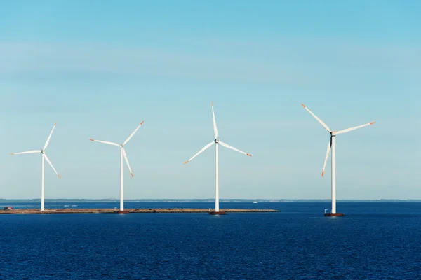 Windmills in the sea — Stock Photo, Image