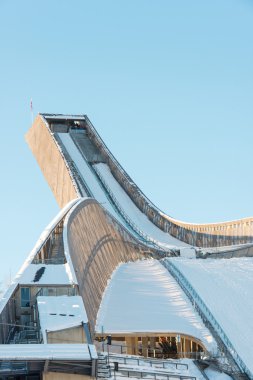 Holmenkollen ski jump clipart