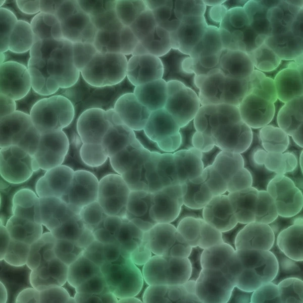 Bacterial cells green glowing — Stock Photo, Image