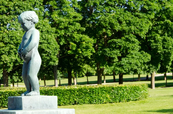 Oslo Vigeland Park Chica — Foto de Stock