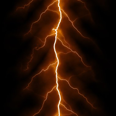 Elektrik Aydınlatma arka planda turuncu ve kırmızı