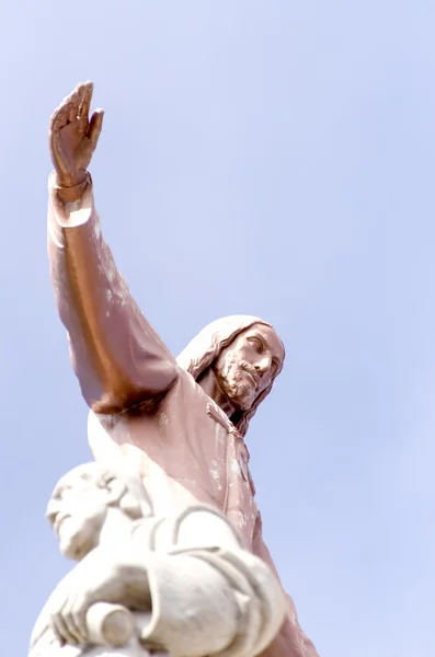 Статуя Иисуса Христа в Барселоне — стоковое фото