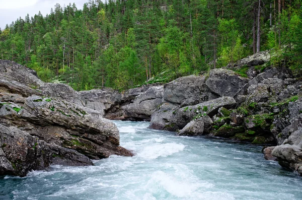 White water river in Norway — Stock Photo, Image